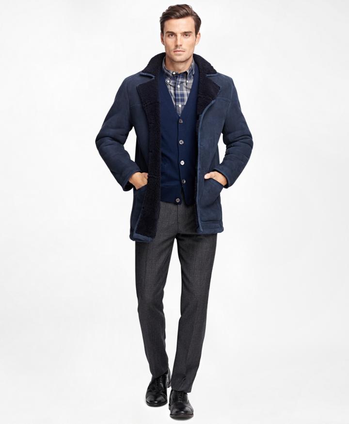 Brooks Brothers Men's Shearling Coat