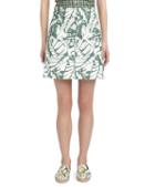 Brooks Brothers Canvas Banana Leaf Tab Skirt