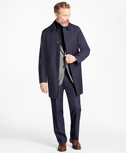 Brooks Brothers Mini-check Trench Coat