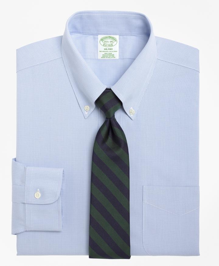 Brooks Brothers Men's Extra Slim Fit Slim-fit Dress Shirt, Non-iron Houndstooth