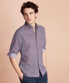 Brooks Brothers Men's Foulard Linen-blend Sport Shirt