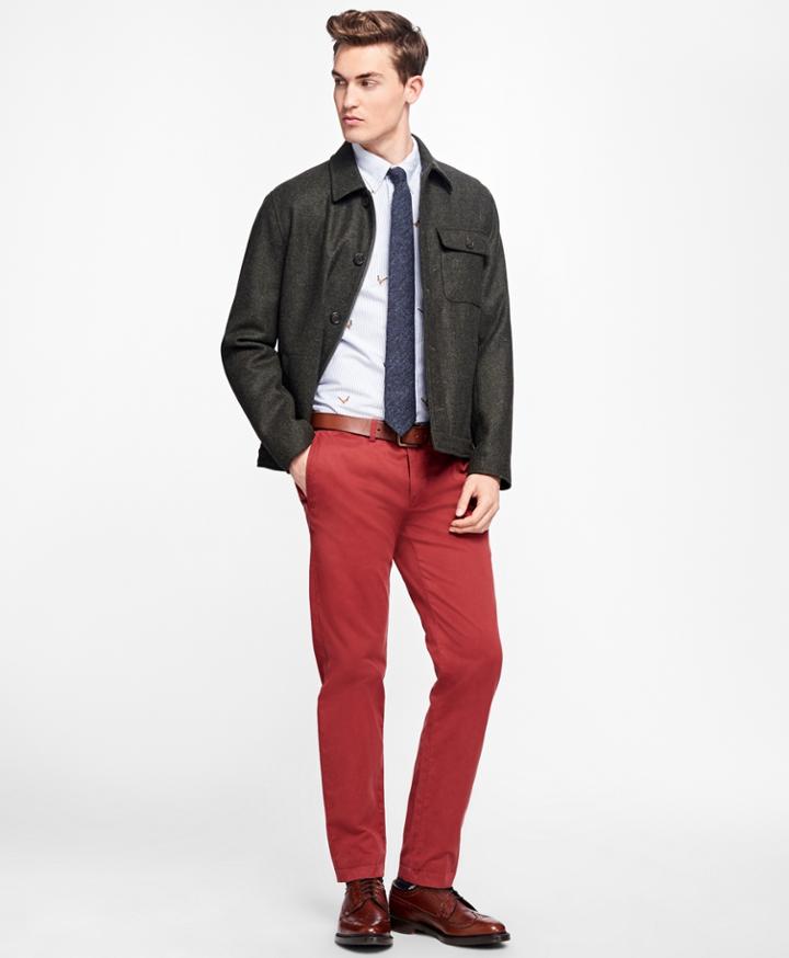 Brooks Brothers Men's Fleece-lined Wool Jacket