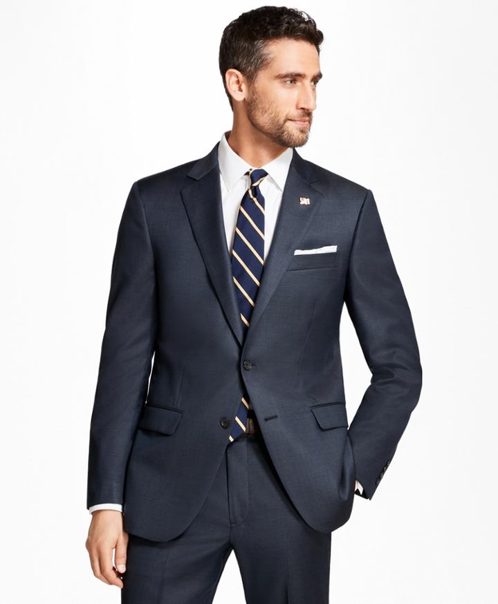 Brooks Brothers Men's Madison Fit Tic 1818 Suit