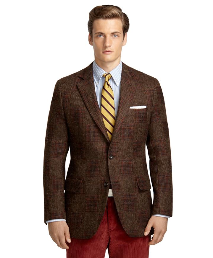 Brooks Brothers Men's Own Make Double-sided Patchwork 102 Sport Coat