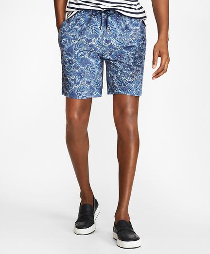Brooks Brothers Montauk 6 Paisley Printed Swim Trunks