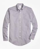 Brooks Brothers Men's Regent Fit Micro-golden Fleece Printed Sport Shirt