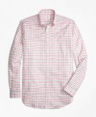 Brooks Brothers Men's Madison Fit Oxford  Large Check Sport Shirt