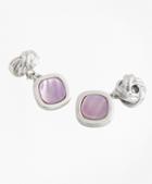 Brooks Brothers Silver Knot And Square Cuff Links