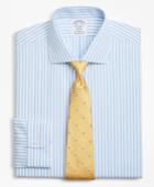 Brooks Brothers Men's Stretch Slim Fitted Dress Shirt, Non-iron Bengal Stripe