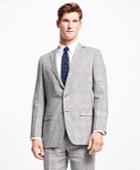 Brooks Brothers Men's Fitzgerald Fit Plaid Linen Suit