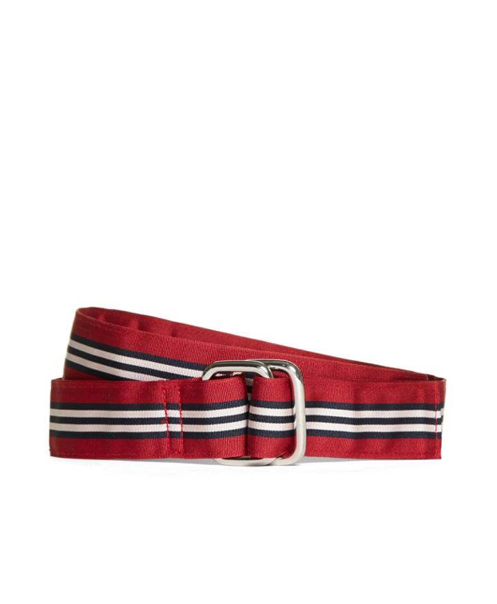 Brooks Brothers Men's Bb#1 Stripe Ribbon Belt