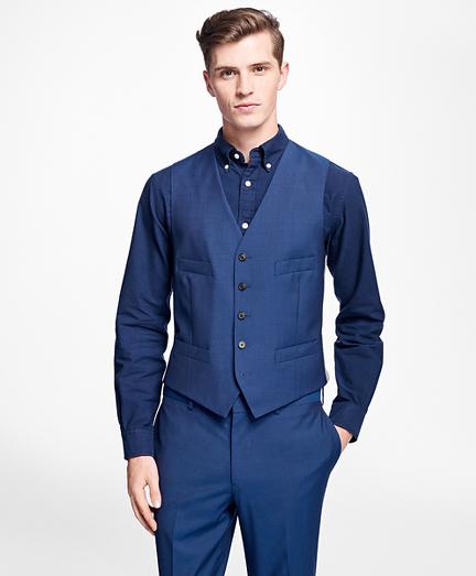 Brooks Brothers Solid Stretch-wool Vest