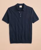 Brooks Brothers Striped Cotton Sweater Polo
