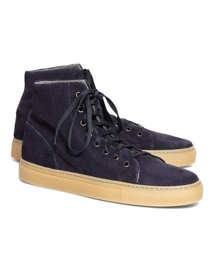 Brooks Brothers High Top Suede Sneaker