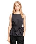 Brooks Brothers Cotton Sleeveless Shirt With Bow