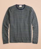 Brooks Brothers Cotton-cashmere Striped Crewneck Sweater