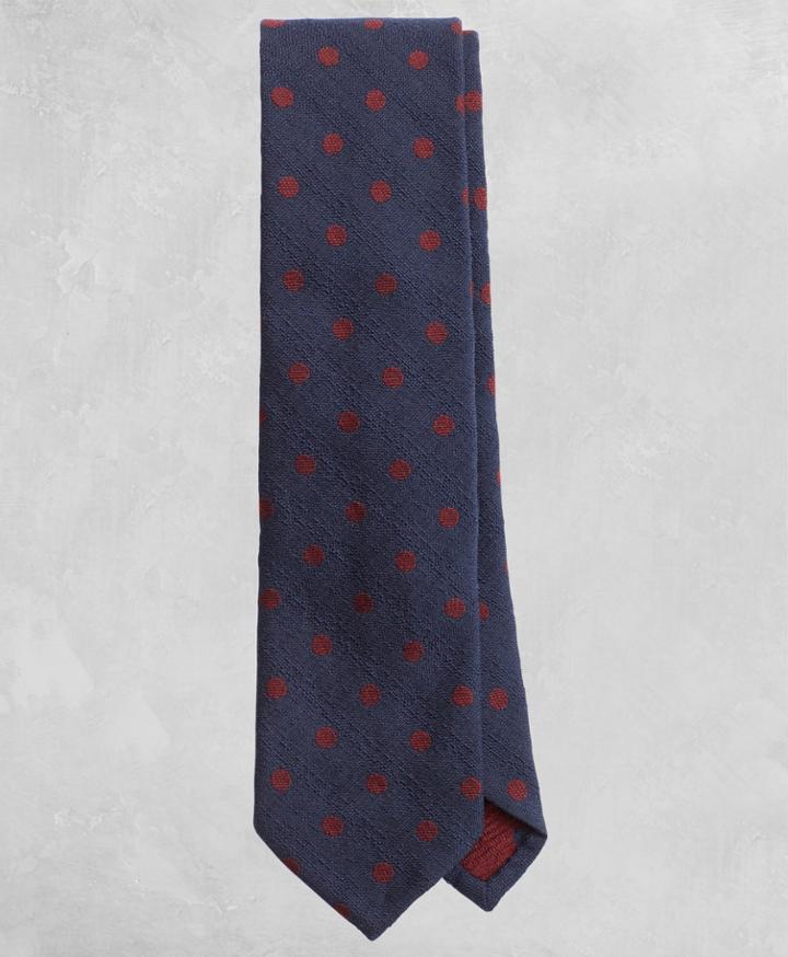 Brooks Brothers Men's Golden Fleece Textured Dot Wool-blend Tie