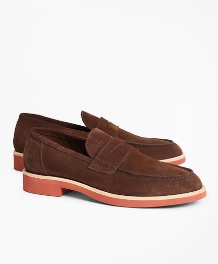 Brooks Brothers Suede Penny Loafer