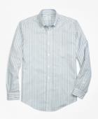Brooks Brothers Men's Non-iron Regent Fit Stripe Sport Shirt