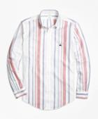 Brooks Brothers Non-iron Milano Fit Awning Stripe Sport Shirt