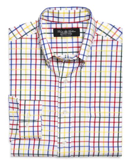 Brooks Brothers Country Club Regular Fit Multi Tattersall Sport Shirt
