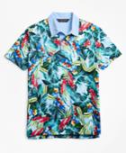 Brooks Brothers Men's Original Fit Bold Tropical Print Polo Shirt