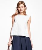 Brooks Brothers Asymmetrical Overlap Blouse