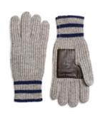 Brooks Brothers Tipped Cashmere Gloves