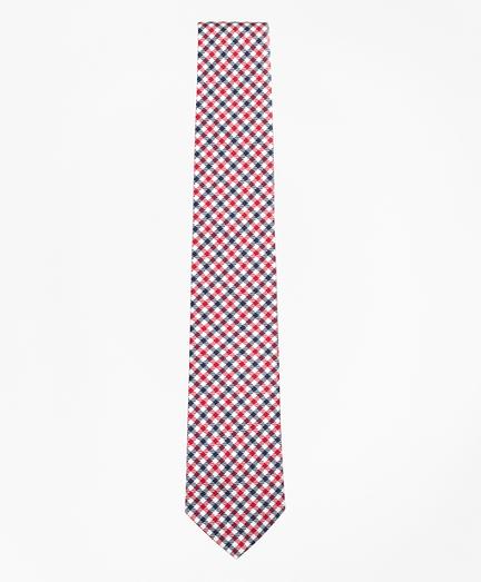 Brooks Brothers Black Fleece Houndstooth Silk Tie