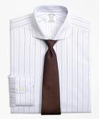 Brooks Brothers Non-iron Regent Fit Double Alternating Stripe Dress Shirt