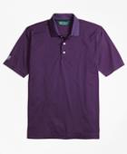 Brooks Brothers Men's St Andrews Links Textured Diamond Golf Polo Shirt