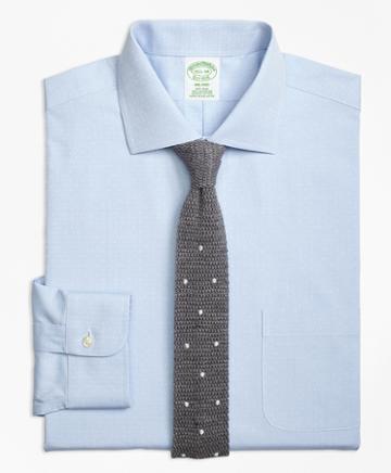 Brooks Brothers Milano Slim-fit Dress Shirt, Non-iron English Collar Dobby