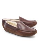 Brooks Brothers Men's Shearling Slippers