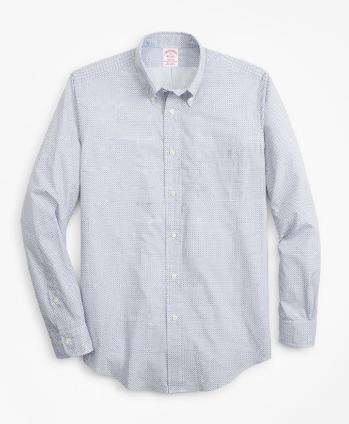 Brooks Brothers Men's Madison Fit Foulard Print Sport Shirt