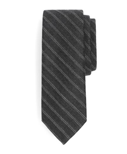 Brooks Brothers Herringbone Stripe Wool Tie
