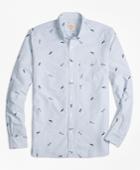 Brooks Brothers Men's 1818 Pennant Stripe Oxford Sport Shirt