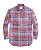 Brooks Brothers Men's Golden Fleece Madison Fit Bold Plaid Sport Shirt