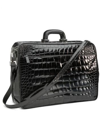 Brooks Brothers Glazed Alligator Travel Bag