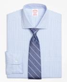 Brooks Brothers Men's Non-iron Regular Fit Dobby Windowpane Dress Shirt