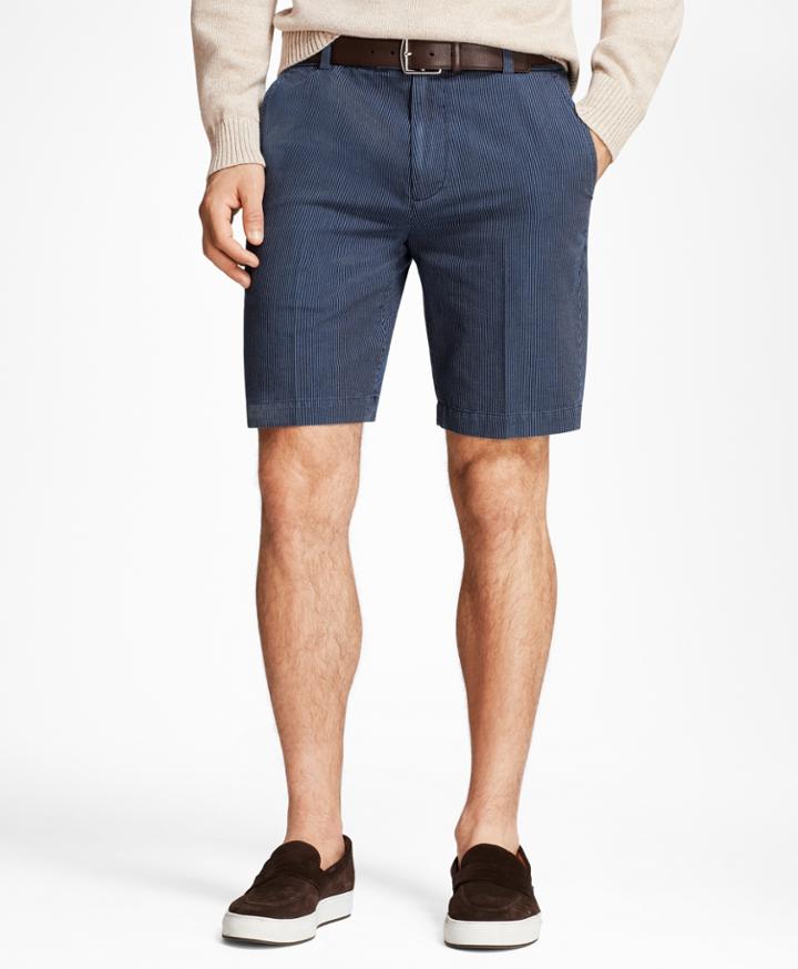 Brooks Brothers Men's Chambray Stripe Shorts