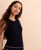 Brooks Brothers Women's Stripe-tipped Merino Wool Top