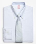 Brooks Brothers Men's Brookscool Regular Fit Classic-fit Dress Shirt, Non-iron Tonal Alternating Stripe