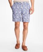 Brooks Brothers Men's Montauk 6 Large Paisley Print Swim Trunks