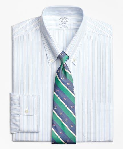 Brooks Brothers Non-iron Regent Fit Brookscool Music Stripe Dress Shirt