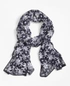 Brooks Brothers Women's Flocked Floral-print Scarf