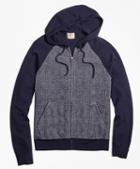 Brooks Brothers Colorblock Glen Plaid Full-zip Hoodie