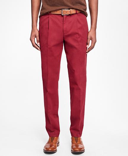 Brooks Brothers Milano Fit Supima Cotton Stretch Pleat-front Chinos