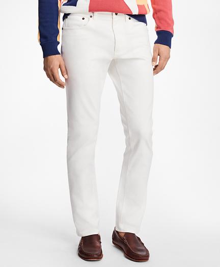 Brooks Brothers Five-pocket Selvedge White Twill Pants