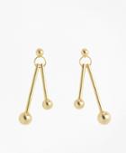 Brooks Brothers Ball-and-bar Drop Earrings