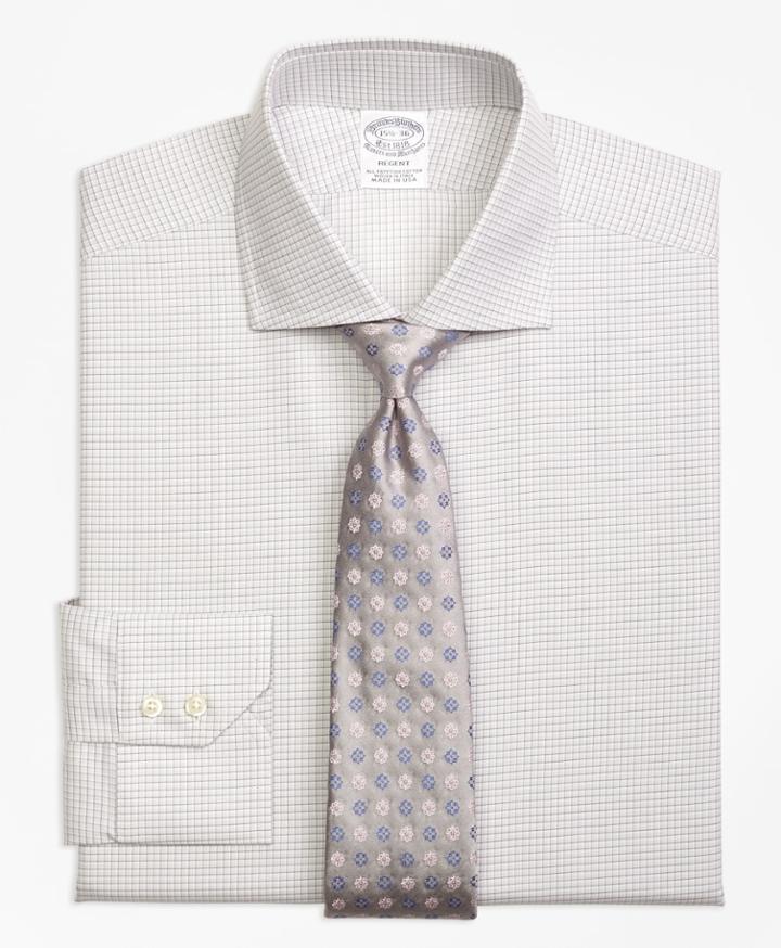 Brooks Brothers Men's Slim Fitted Dress Shirt, Sidewheeler Check
